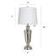 Lampe de table en acier Jahrod