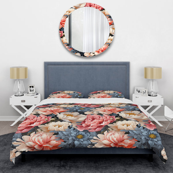 East Urban Home Lembert Floral Duvet Cover Set | Wayfair