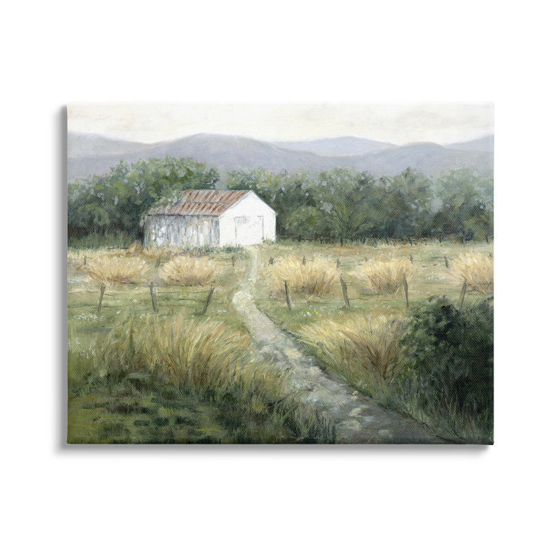 Impression sur toile «Traditional Traditional Cottage Path on Canvas» par Erica Christopher, H 16 po x l 20 po x P 1,5 po