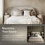 Structure de lit Aykah Lunel Cloud Boucle-131560374
