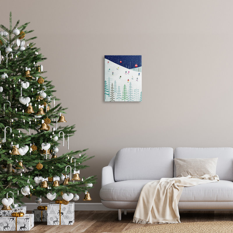 Impression sur toile Aw-016-Canvas, ciel nocturne d'hiver sur toile par Andrew Thornton, H 20 po x l 16 po x P 1,5 po