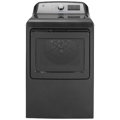 Smart Laundry Appliances GE Smart 7.4 cu. ft. High Efficiency Gas Dryer with Sensor Dry Steam Dry Reversible Door -  GE Appliances, GTD84GCPNDG
