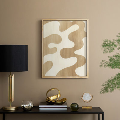 Sienna Ripples II Framed Print - Solid Wood