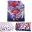 Ensemble d'édredon réversible en microfibre multicolore 4 pièces