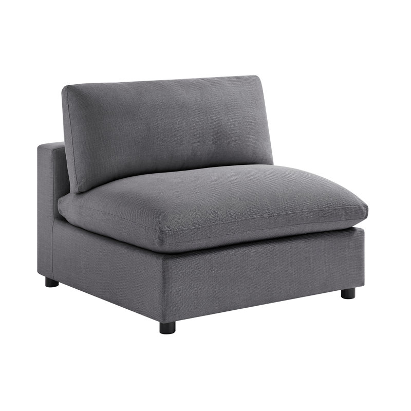 Fauteuil de chambre Jazzmyne, Polyester gris anthracite