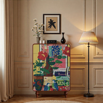 Small crowd art decoration drawers cabinet