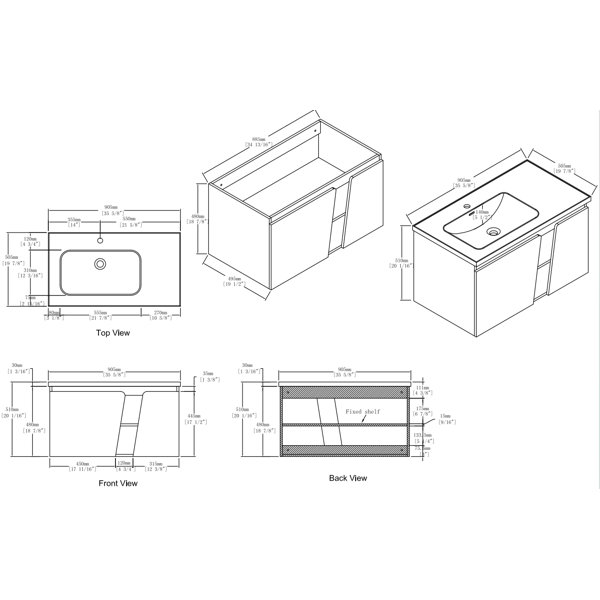 Dimensions du produit