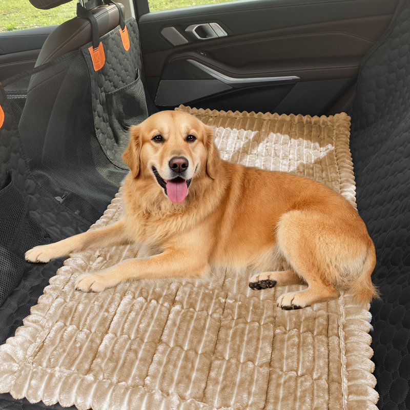 Housse de protection pour siège de chien, tapis de protection de banc antidérapant compatible avec les rallonges de siège arrière pour voitures, camions et VUS