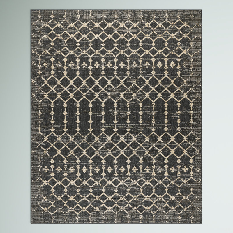 Tapis intérieur / extérieur Indie, Rectangle 8 pi x 10 pi