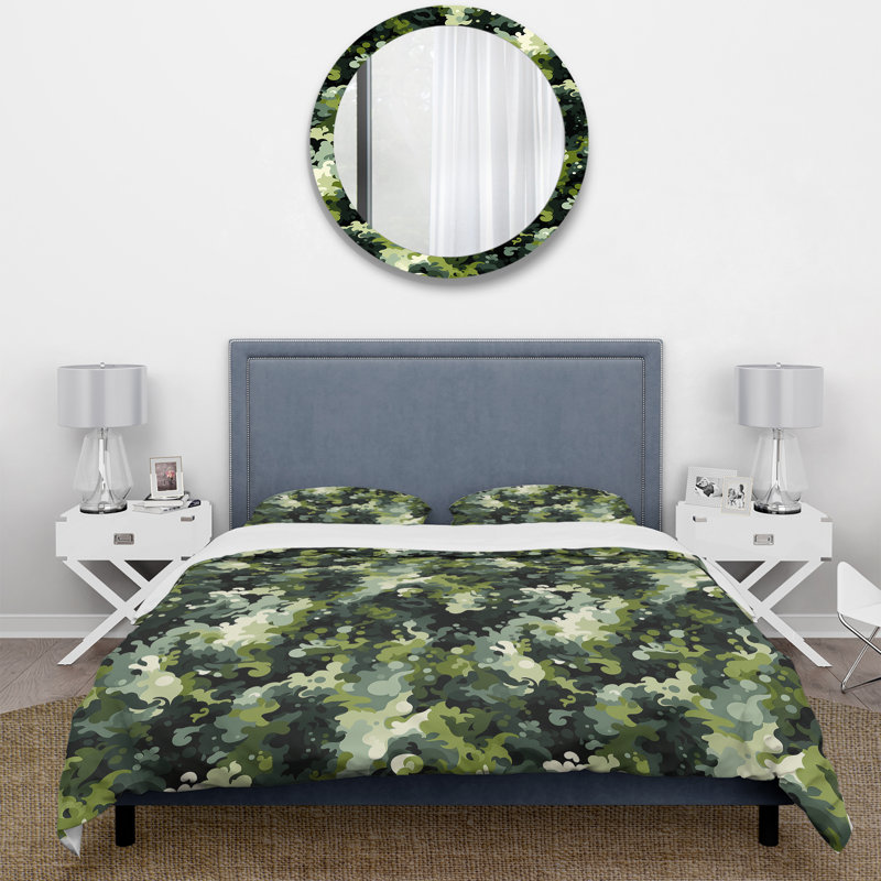Ensemble de housse de couette Camouflage Jungle - Microfibre polyester Lush
