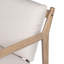 Causeuse d'extérieur en bois d'acacia avec coussin en teck clair et structure de table basse beige