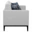 Ensemble de salon moderne deux pièces avec accoudoirs et coussins moelleux de style moderne pour un divertissement confortable et relaxant