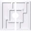 Médaillon de plafond contemporain en PVC de qualité architecturale Knox-137880720