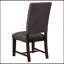Chaise d'appoint de salle à manger 2 pièces revêtue de tissu d'ameublement gris chaud avec garniture cloutée et finition noire fumée