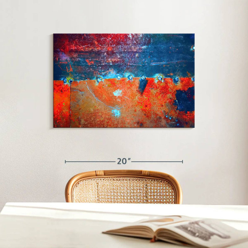 Avery Rust Abstract, 16" H x 24" W