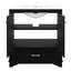 Meuble-lavabo autoportant de 30 po avec lavabo, meuble de rangement pour salle de bain avec portes à fermeture douce et tablette réglable, tiroir-562957991