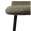 De 4 chaises de salle à manger modernes, recouvertes de lin avec un rembourrage de siège confortable et des pieds en métal pour la pièce (chaises grises, structure robuste à coussins décoratifs)-1078696497