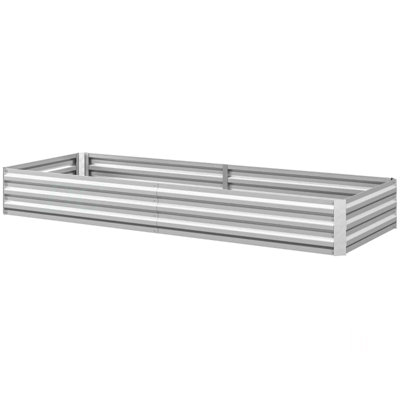 Flower Box,Plant Box,Garden Bed,Metal Raised Planter Box