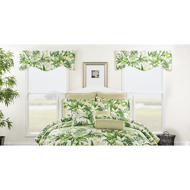 Wegate Cotton Floral Scalloped Window Valance