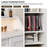 Accent Cabinet for Entryway With Adjustable Shelf 30.9" Sideboard with functionality-388066808