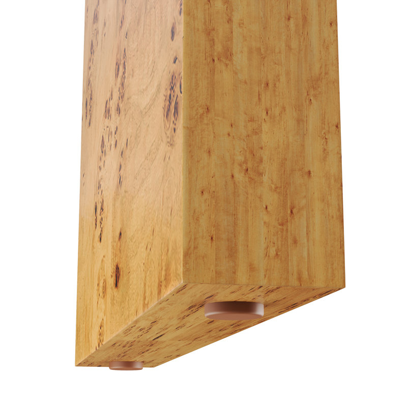 Console en bois massif l 52 po Flavil, Jaune