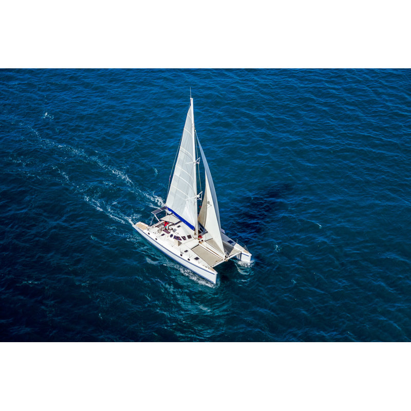 Catamaran Navigating - Wrapped Canvas Print, 81cm H x 122cm W