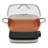 MegaChef 11.81 Inch Electric Fry Pan with Copper Coating