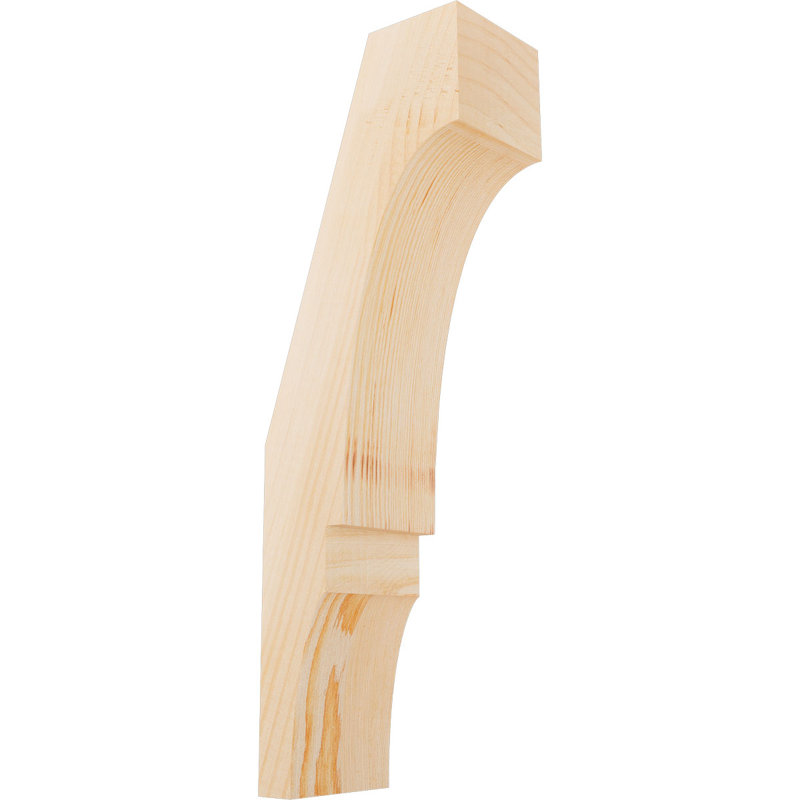 Genouillère Balboa, Sapin de Douglas, Lisse, H 18 po x l 3,5 po x P 6 po