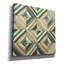  «The Center 1 Abstract Turquoise» par Cheryl Warrick, art mural sur toile, 18 po x 18 po