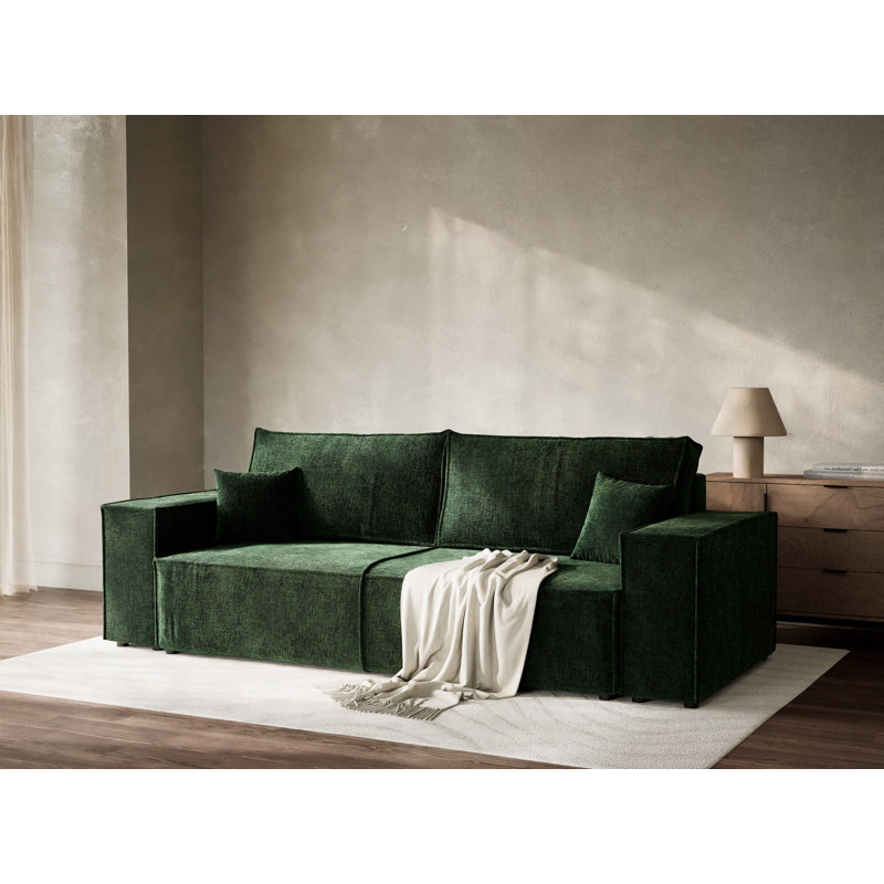 3 Seater Reclining Sofa, Dark green