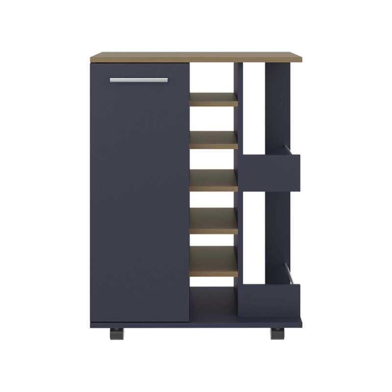 Bar Cart, Navy Blue