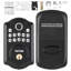 Serrure de porte à empreinte digitale, serrure de porte d'entrée sans clé avec empreinte digitale / code du clavier / clé, verrouillage automatique, mot de passe anti-fouillis, indice de protection IP 63 pour la porte d'entrée, pêne dormant à clavi