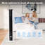 Ventilateur portatif sans lame de 37 pouces - oscillation 80 °, 6 vitesses, 4 modes, refroidissement silencieux avec minuterie 12H et télécommande, affichage à DEL, secondaire-125816328