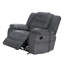 Ensemble de canapé et fauteuil inclinable manuel 6 pièces Reno, massage, gris foncé
