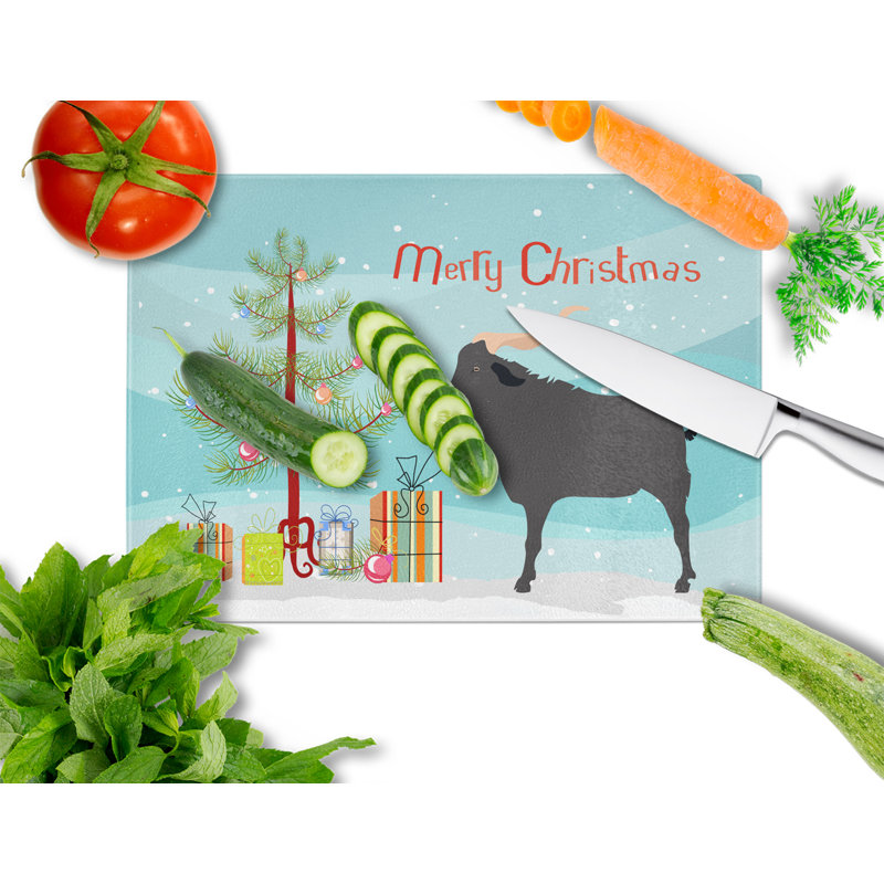 Planche à découper de noël en verre trempé en verre trempé de verata caroline