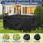 Waterproof Rectangular Outdoor Table Cover, Heavy Duty Sectional Set Protection,(Black)