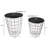 End Tables Set of 2 - Nesting Tables with Removable Wood Tops and Metal Basket Bases for Blanket Storage - Round Side Pieces for Living Room, Bedroom, or Home Office by Lavish Home (Black)-44842581
