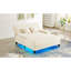 Canapé-lit moderne avec méridienne en chenille de 57,1 po avec dossier réglable et bande lumineuse DEL pour salon Modern-129386820