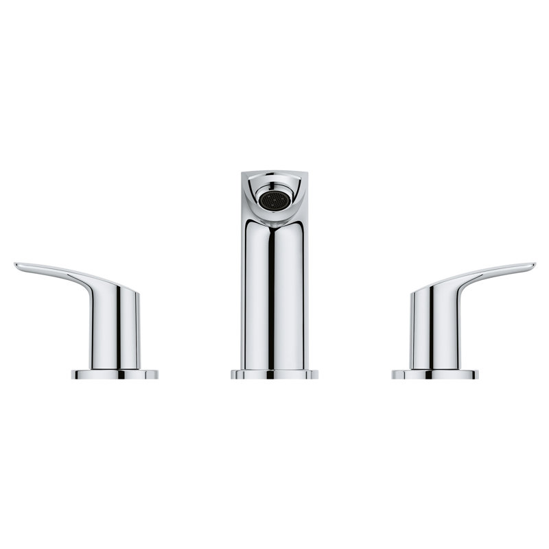 Eurosmart® Widespread Bathroom Faucet, StarLight Chrome