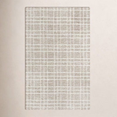 Alec Brown Hand-Tufted Geometric Wool Rug