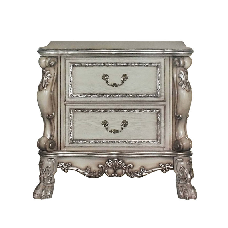 Table de chevet 2 tiroirs Vintage