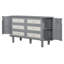  Lit escamotable de conception moderne tissé avec armoires de rangement latérales intégrées-1540550636-1540550637