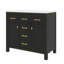 Meuble-lavabo moderne 36 po avec lavabo, 4 tiroirs et 2 compartiments de rangement spacieux-791333192