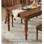 Table de salle à manger rectangulaire en bois massif patiné de style américain-750023383