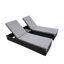 Tyndale 195cm Long Reclining Single Sun Lounger with Cushions and Table-353590907-353590906