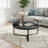 Modern Coffee Table With Two Display Shelve