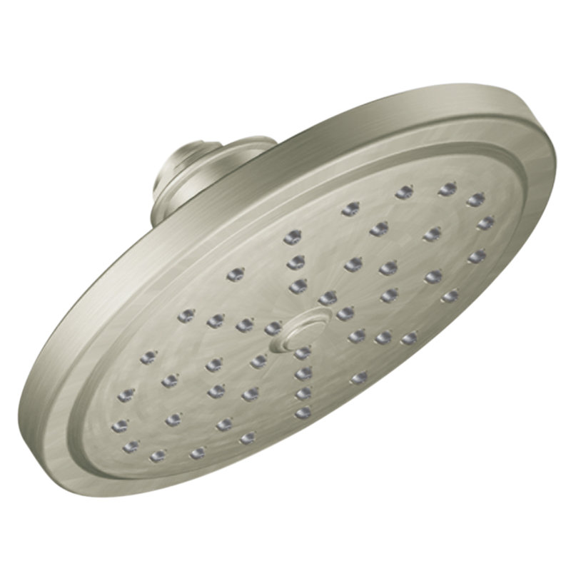 Fina Premium 2.5 GPM Rain Shower Head, Brushed Nickel
