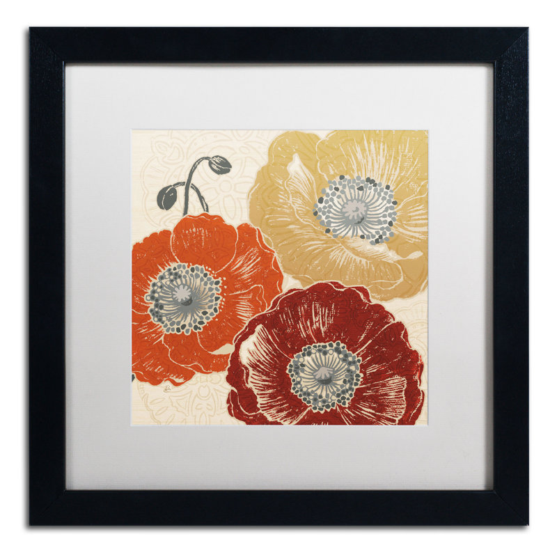 « iii » par daphné brissonnet,, reproduction d’art encadrée Trosclair, H 11 po x l 11 po, Blanc