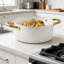 Ensemble de batterie de cuisine antiadhésive en céramique 16 pièces avec ustensiles de cuisine, casseroles et poêles sans PFOA pour toutes les surfaces de cuisson (sauf l'induction), allant au four et au lave-vaisselle-124862884
