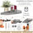 Sorbus Floating Shelves, Wall Mounted for Home Decor, 16.25 in. W x 5.5 in. D MDF Wood Decorative Wall Shelf (Set of 5) - Gray-116806947